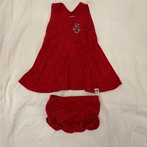NC State Wolfpack Colosseum Infant Sleeveless Dress w/ Matching Bloomers 6-12 mo